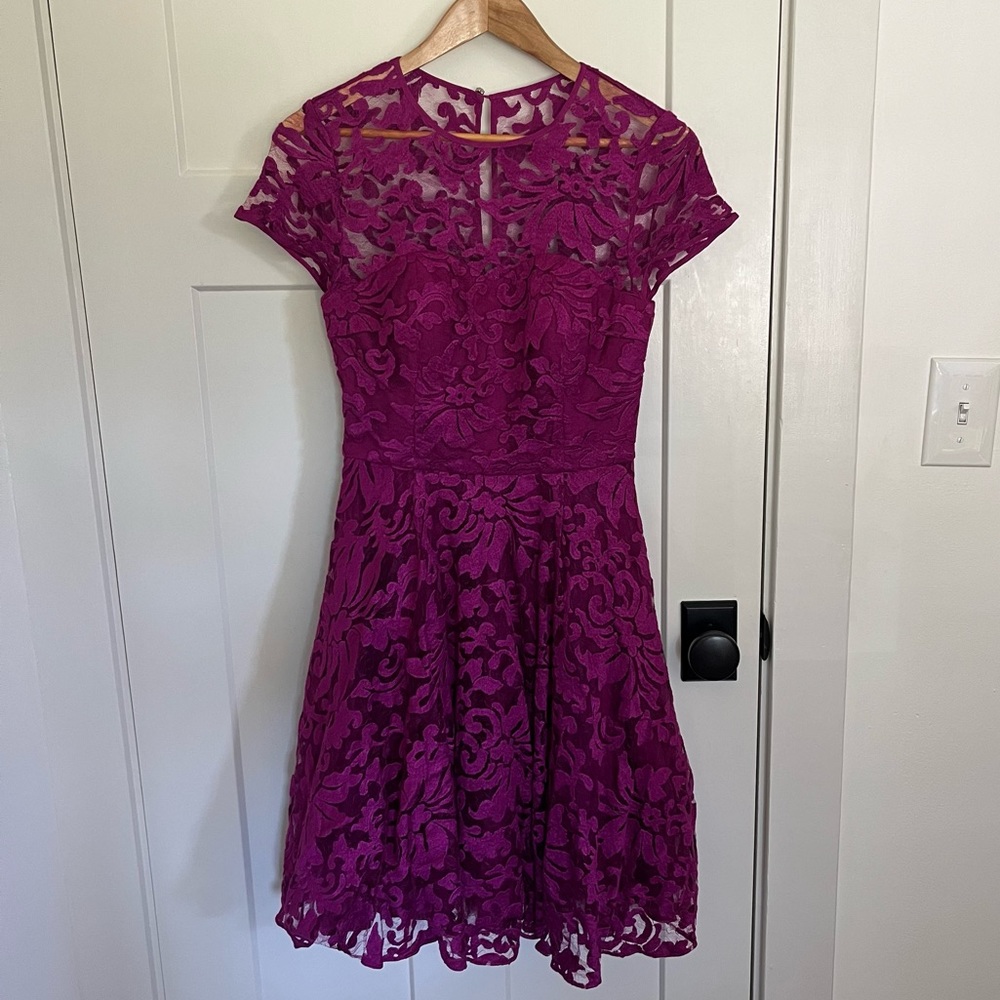 Ted Baker Sheer Floral Overlay Dress